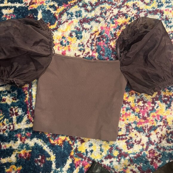 Aritzia Wilfred puff sleeve stanza top size xsmall - Picture 4 of 11